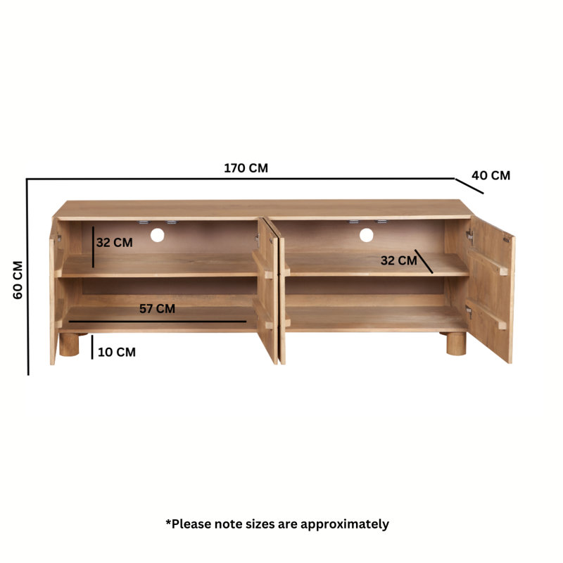 Unfinished TV Stand for TVs up to 65"