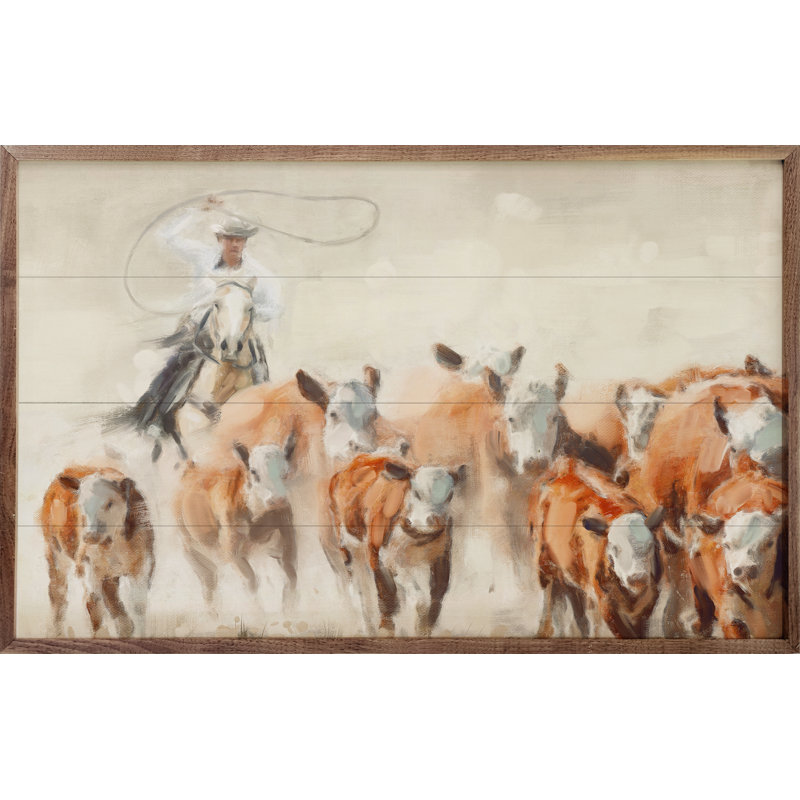 «Round Up By Nina Blue» sur, H 24 po x l 36 po