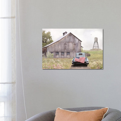 "Flag on tailgate" par Lori Deiter-impression d’art graphique