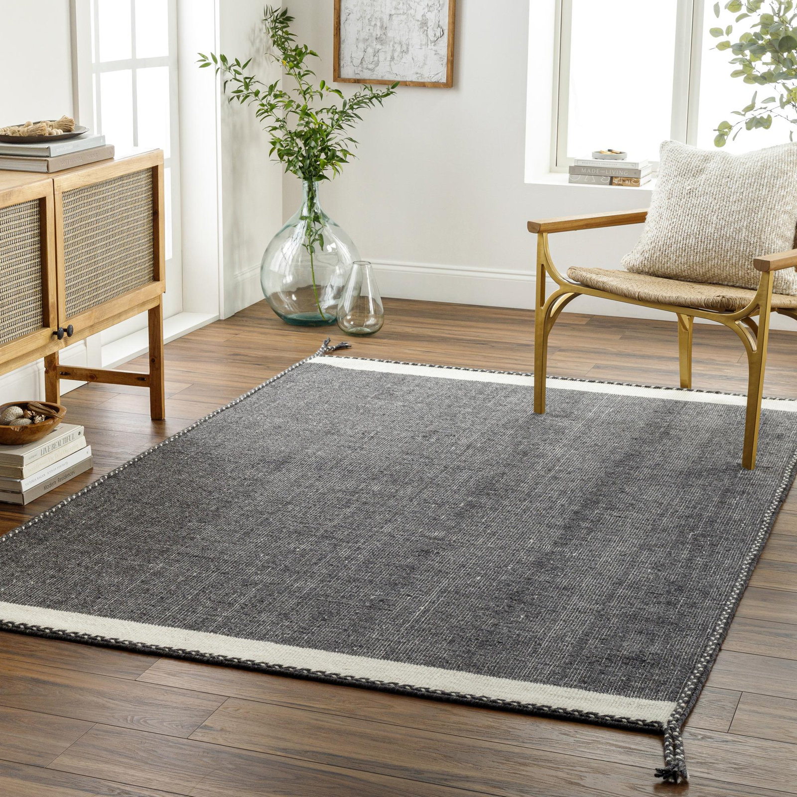 Nita Hand-Woven Rug, Rectangle 8' x 10'