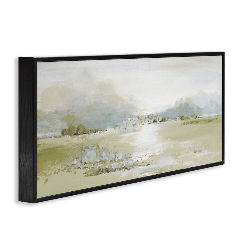 «Green Dunes», art numérique de giclées sur le paysage abstrait, design par Patricia Pinto, H 10 po x l 24 po