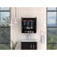 Armoire à miroir Jaspe, trois tablettes internes, une tablette ouverte, armoire à deux portes - noir-741267006