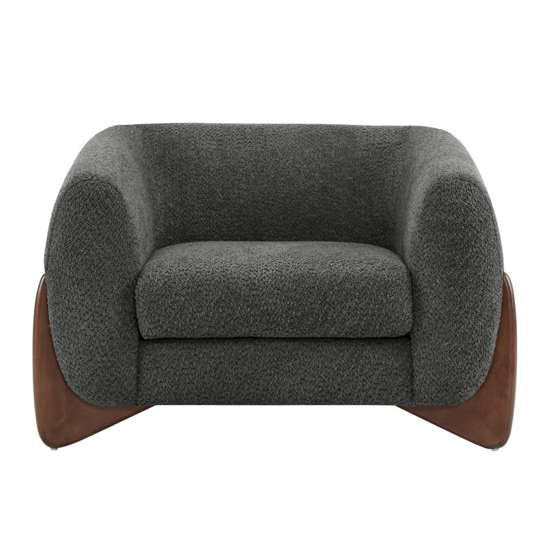  Canapé Rhudine Boucle, Gris foncé
