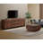 Modern TV Stand And Coffee Table Set Of 2, TV Stand For Tvs Up To 110 Inch,Entertainment Centre With Metal Base, Square Centre Table With Tempered Glass And 4 Storage Drawers For Living Room