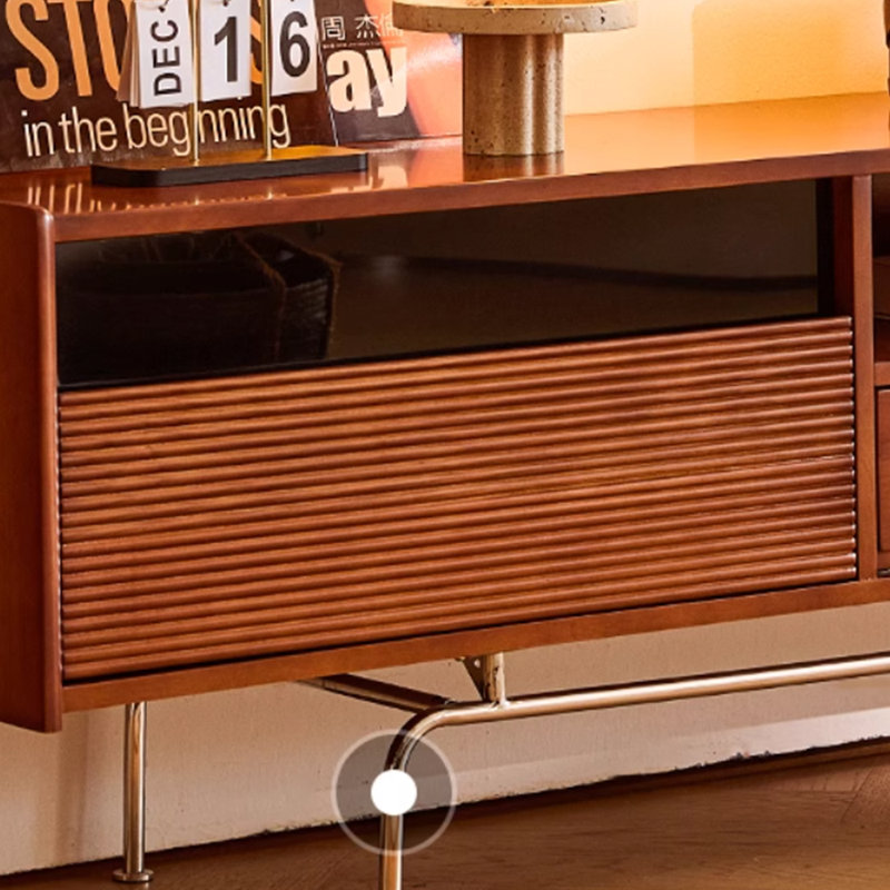 Meuble télé de style médiéval, H 21,65 po x L 70,86 po x l 15,74 po