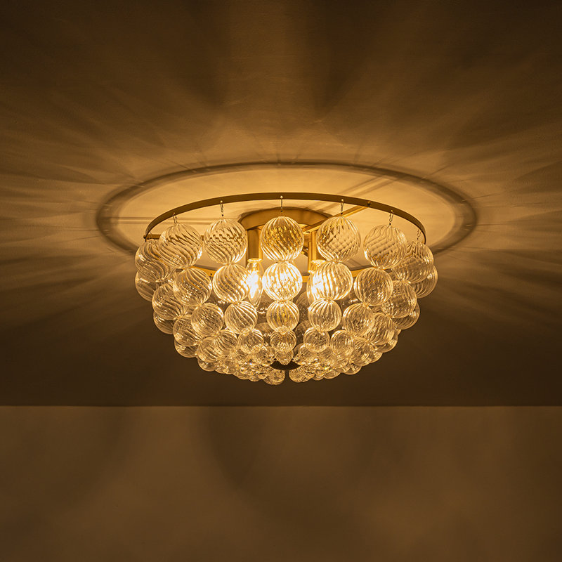 Plafonnier semi-encastré 6 lumières