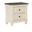 Mobilier de chambre à coucher classique à 2 tiroirs de style transitionnel rustique à 2 tiroirs avec boutons plats-1162543303