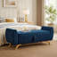 Banc de lit moderne en velours côtelé avec rangement dissimulé et pieds en bois massif-709760331-709760342
