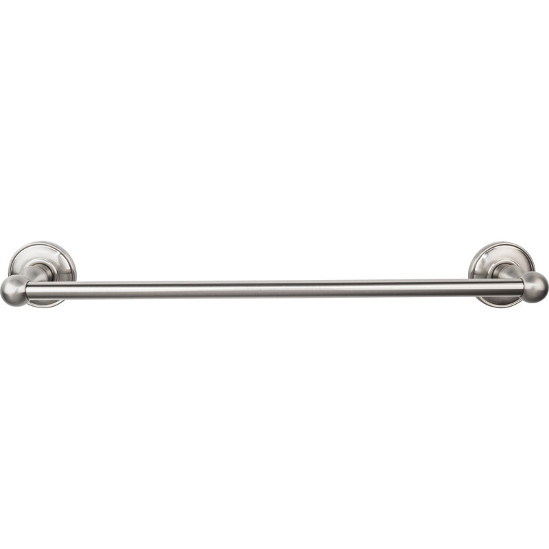 Edwardian Bath Single 20 1/2" Wall Mounted  Towel Bar, Brushed Satin Nickel