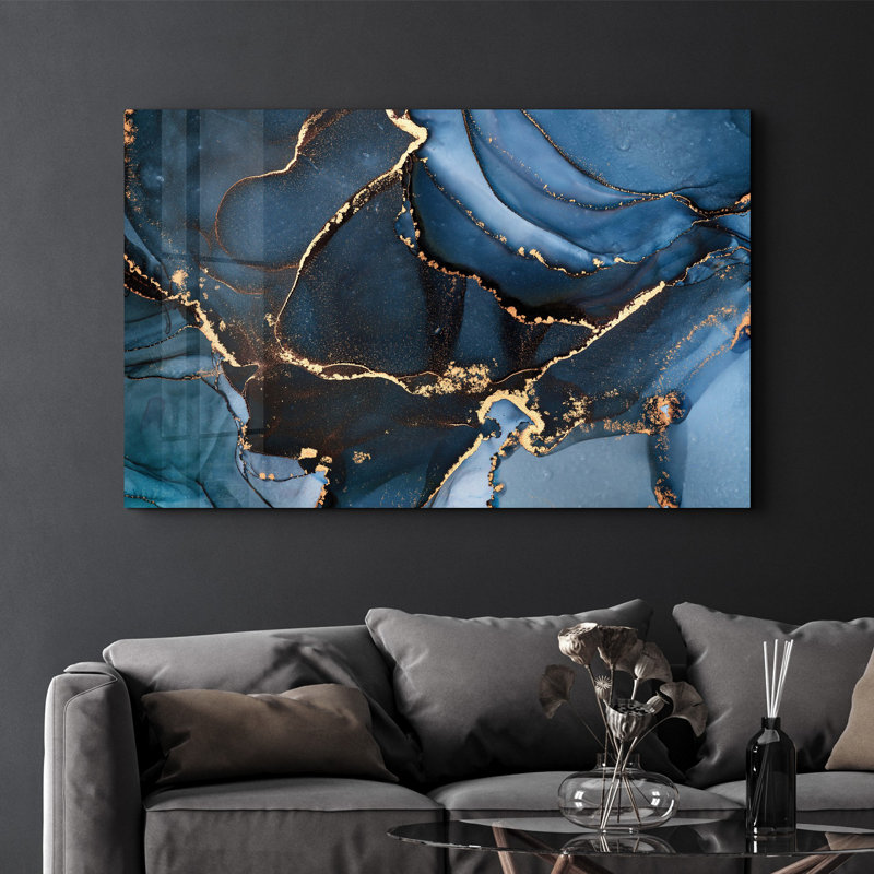 Élégante peinture murale en verre trempé de 13,8 po x 21,7 po | 100% verre trempé, épaisseur: 0,16 pouce | Imprimé UV pour des couleurs éclatantes | Parfait pour la décoration intérieure, le salon et les espaces de bureau