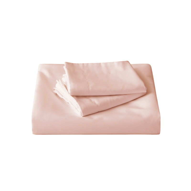 Ensemble de housse de couette en microfibre Better Style Home, Housse de couette simple + 1 taie décorative stan, Rose