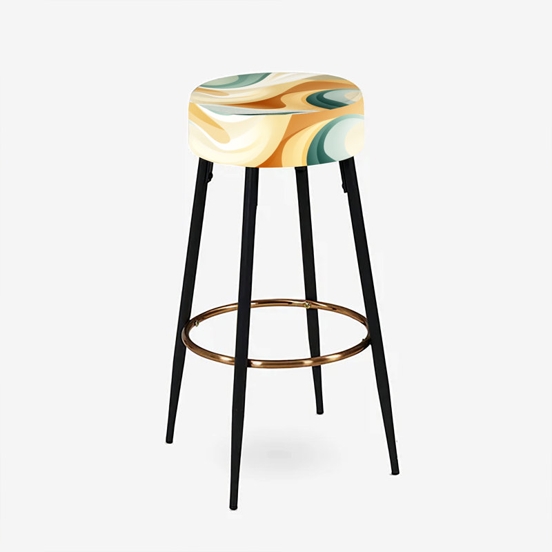 Zen Simplicity - Ensemble de 2 tabourets de bar abstraits
