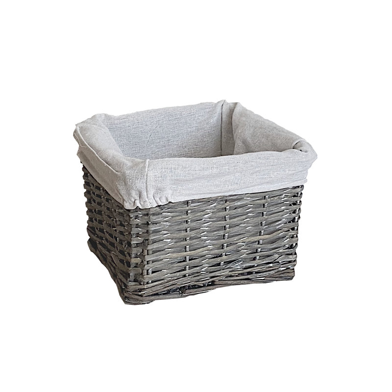 House Of Hampton Wicker Decorative Basket, Grey