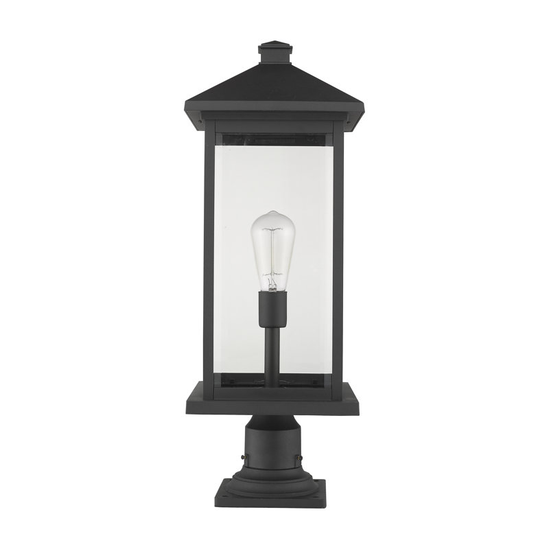 Luminaire suspendu à 1 lumière Lovette, Noir