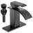 Single-Hole Single-handle Bathroom Faucet with Drain Assembly-72848111