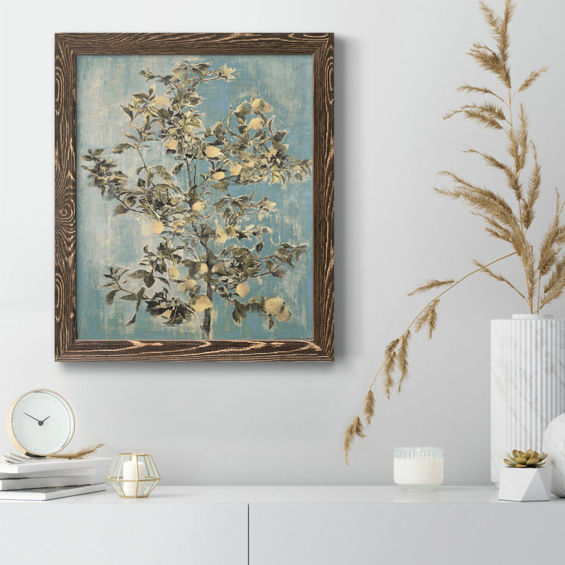 «Lovely Lemon Tree», reproduction encadrée de qualité supérieure - prête à être accrochée, H 24 po x l 18 po x P 1,5 po