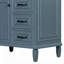 Meuble-lavabo de 30 po avec lavabo en céramique, structure en bois massif, armoire en bois aggloméré, tiroirs rabattables et tablette réglable-1608354745