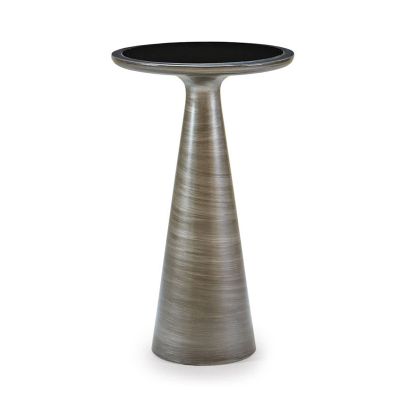 Addie Pull-Up Table, Pewter