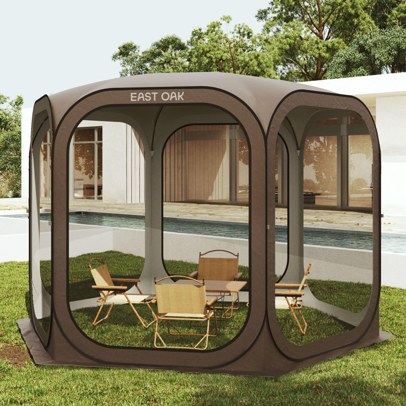 Tente de pop-up portable, 6 x 6 pi, Beige