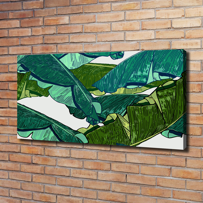 Banana Leaves - Wrapped Canvas Print
