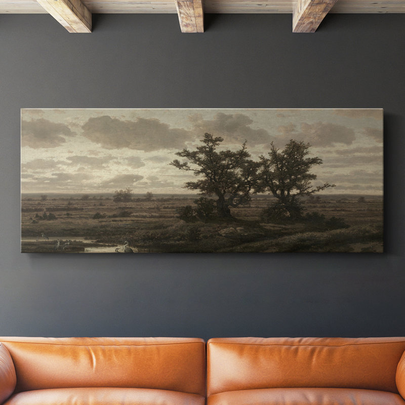 Série paysage - DMCVII - Toile tendue avec châssis - Prêt à être accroché, H 12 po x l 30 po