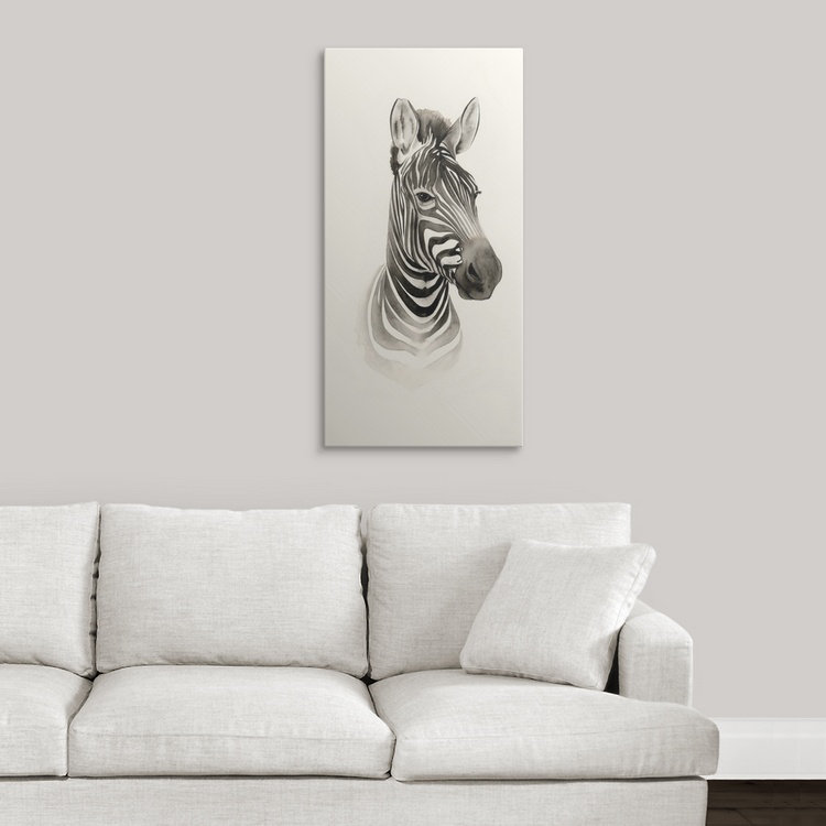 « i », reproduction d’art dépilée Safari Portrait, H 30 po x l 15 po x P 1,5 po, Toile