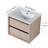 24'' Single Sink Wall Mounted Bathroom Vanity,Floating Vanity with 2 Drawers and Ceramic Basin Sink Top-2022468671-2022468670
