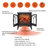 24" Electric Infrared Quartz Fireplace Stove with 3D Flame & Remote Control