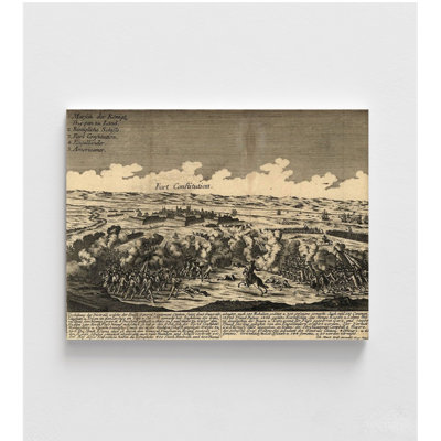 Bataille de Fort Constitution 1777, impression d'affiche de champ de bataille, décor de site historique, nouveau château, reproduction de souvenir antique, art de l'histoire américaine
