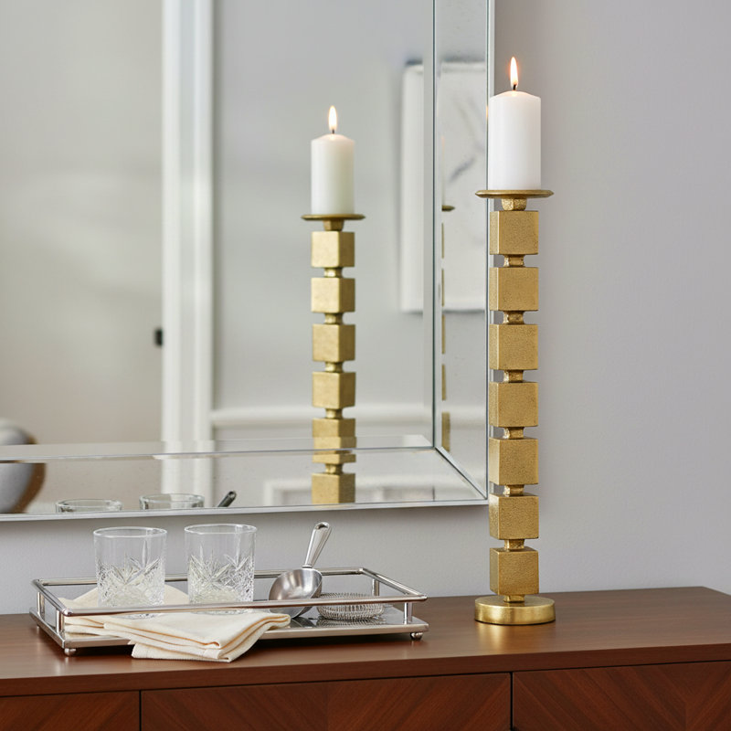 Modern Candle Holder, 24" H x 5" W x 5" D