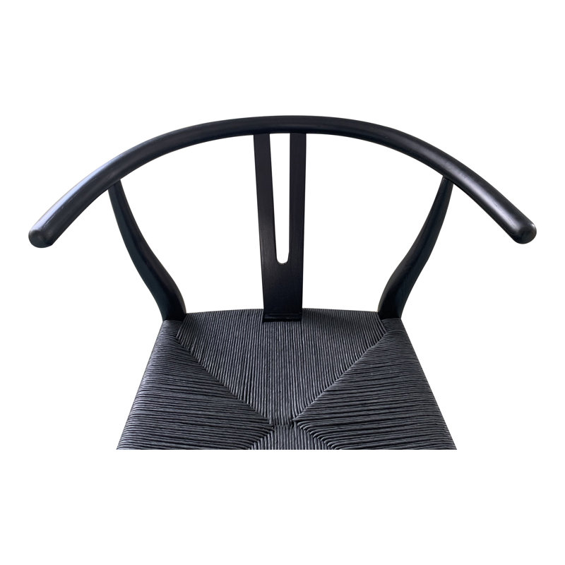 Tabouret de bar et de comptoir Albarado, Noir, Tabouret de comptoir (siège d'une hauteur de 26 p