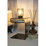 Shadow Glass Top End Table
