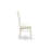 Vancouver Dining Chairs - Slat Back Wood Seat Kitchen Chairs, Set of 2, Linen White-1524723629