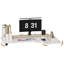 Bureau flottant en forme de L 39,37 po, solution murale peu encombrante pour la maison et le bureau
