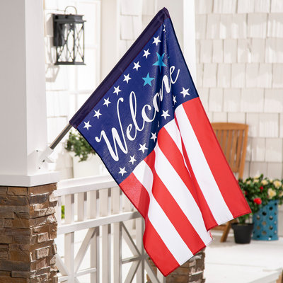 Abena Double Sided 28'' H x 40'' W Polyester Flag Set