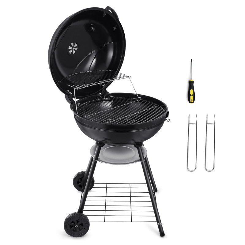 Barbecue au charbon extérieur de camping de 22 po Wilmall 1