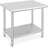 Stainless Steel Table, With Adjustable Under Shelf-394544871