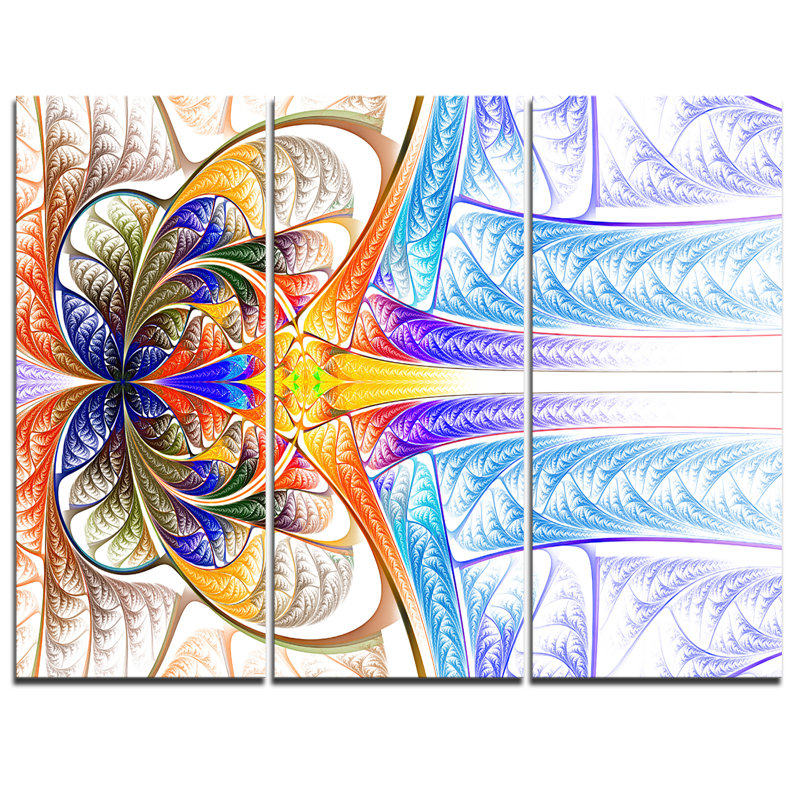 Papier peint fractal fractal de bureau-ensemble de 3 impressions sur toiles tendues