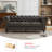 84.25'' Faux Leather Sofa With Rolled Arm-1787571593