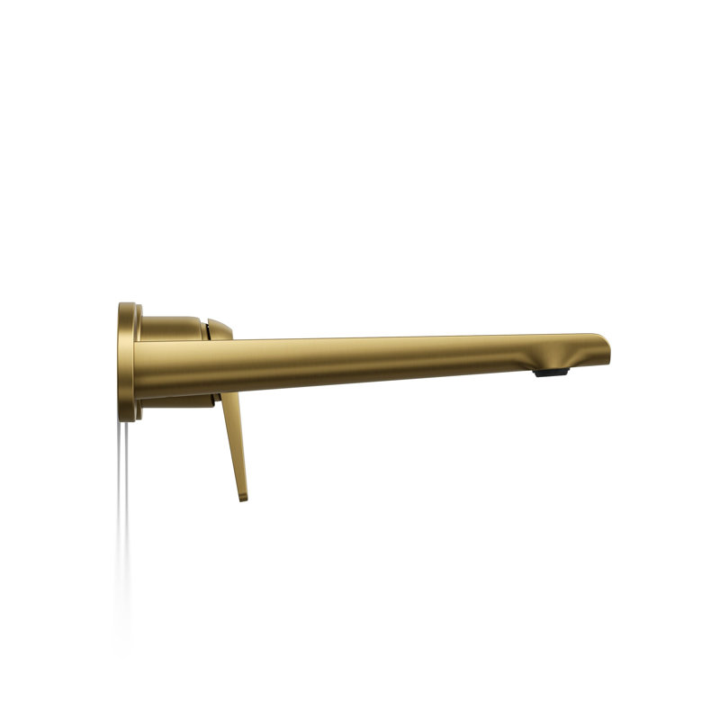 Avid Single-Handle Wall-Mount Bathroom Sink Faucet, Vibrant Brushed Moderne Brass