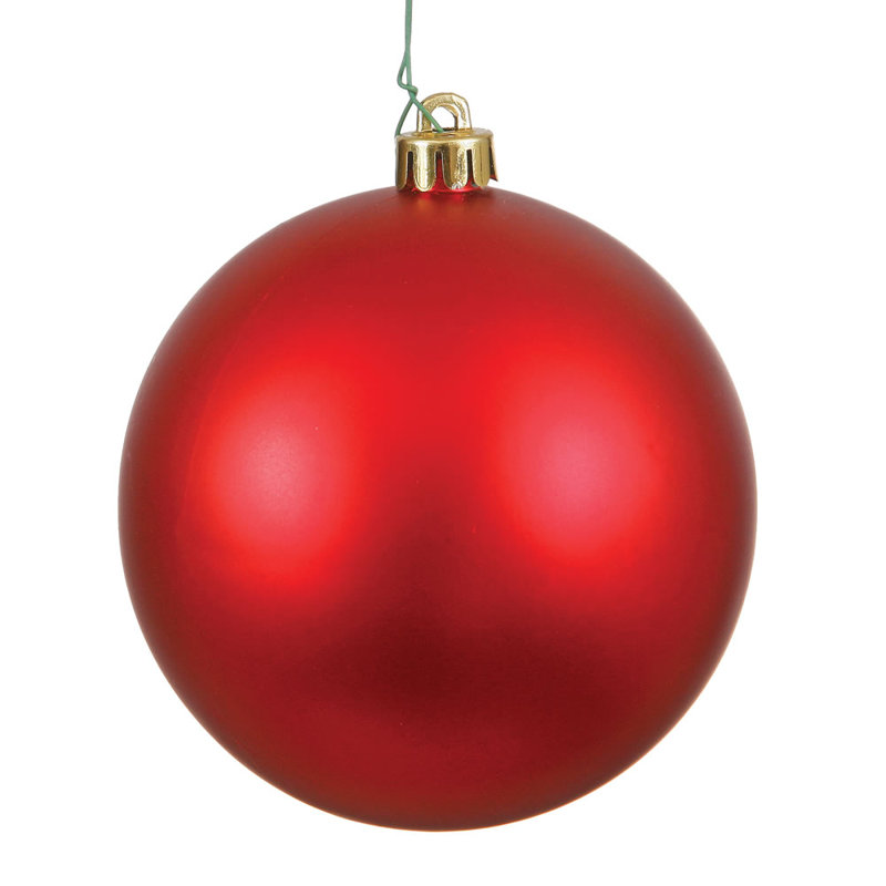 Ornement boule Décor, Rouge, H 15,75 po x l 15,75 po x P 15,75 po