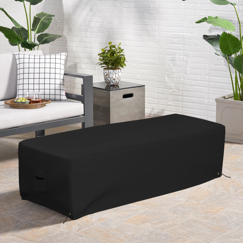 Housse pour foyer d'extérieur rectangulaire haute densité Oxford, H 18 po x l 48 po x P 20 po
