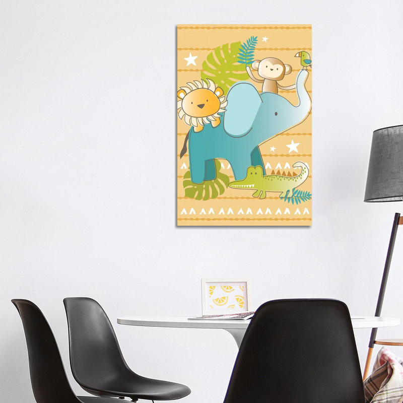 Jungle Nursery I by Lisa Whitebutton - Wrapped Canvas Gallery-Wrapped Canvas Giclée, 101.6 cm H x 66.04 cm W x 3.175 cm D