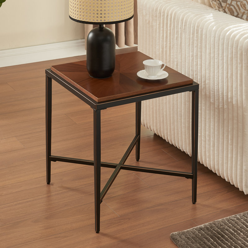 Table de bout moderne 17,7 po Mid-Century