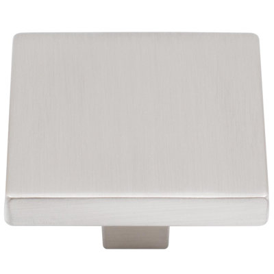 Contemporary Square Cabinet Knob, 1-1/2 Inches, Zinc Base Material, Vintage Bronze By Stone Harbor Hardware