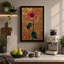 Pink Gerbera on Gold Botanical - Wrapped Canvas-1397628743-1397628745