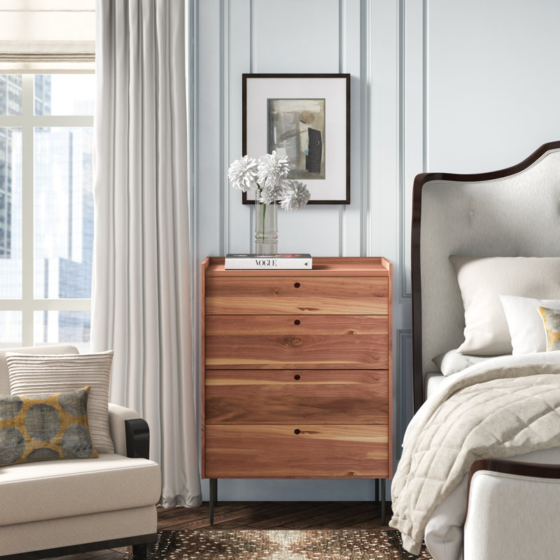 Peek 4 - Drawer Dresser, Rustic Walnut