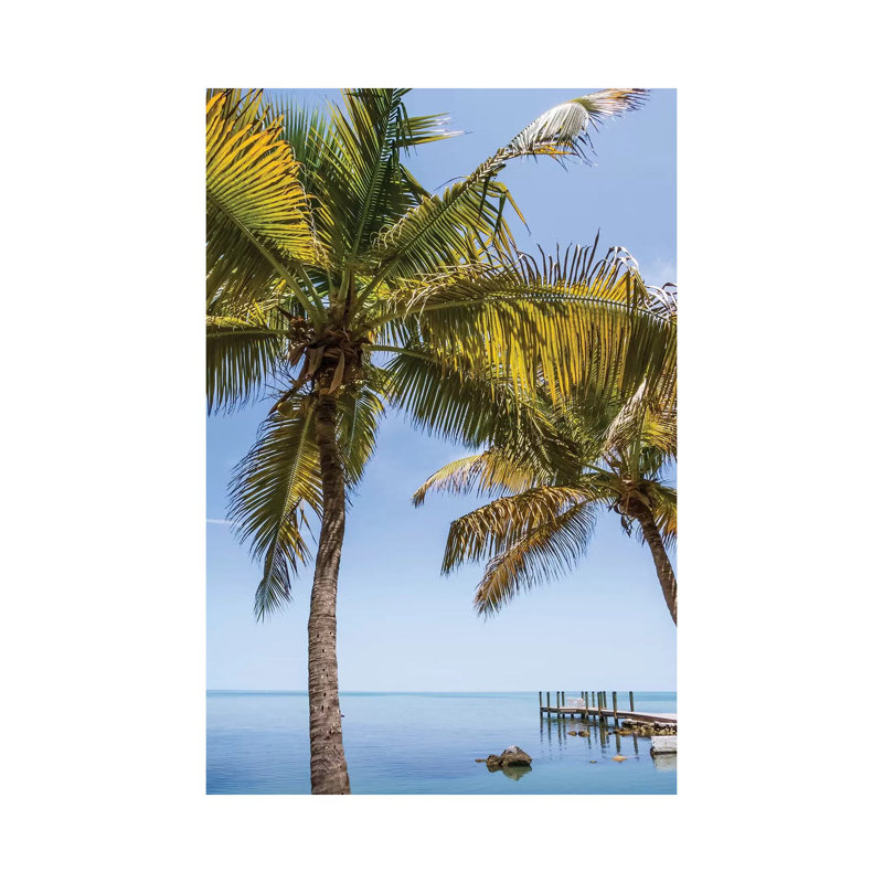 Florida Just Paradise by Melanie Viola - Wrapped Canvas Print, 20.32 cm H x 30.48 cm W