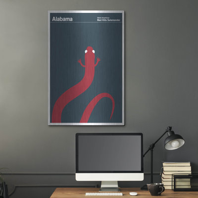 Luxe Metal Art 'Montague Posters 13' by Print Collection, Metal Wall Art