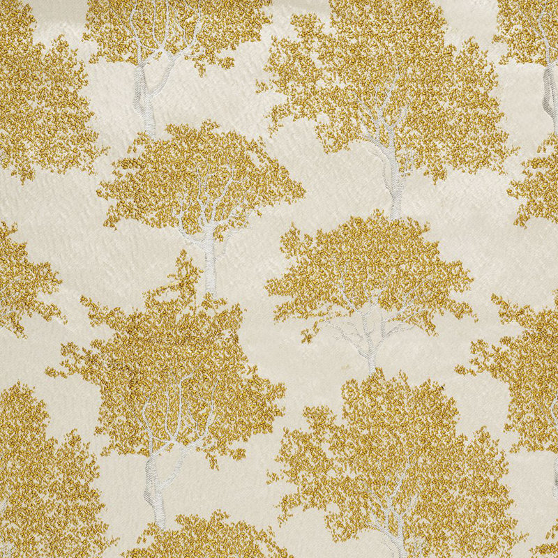 Floral Fabric, Beige/Yellow